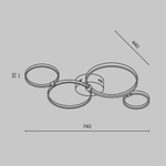 Потолочная светодиодная люстра Maytoni Olympia MOD448CL-L35WK