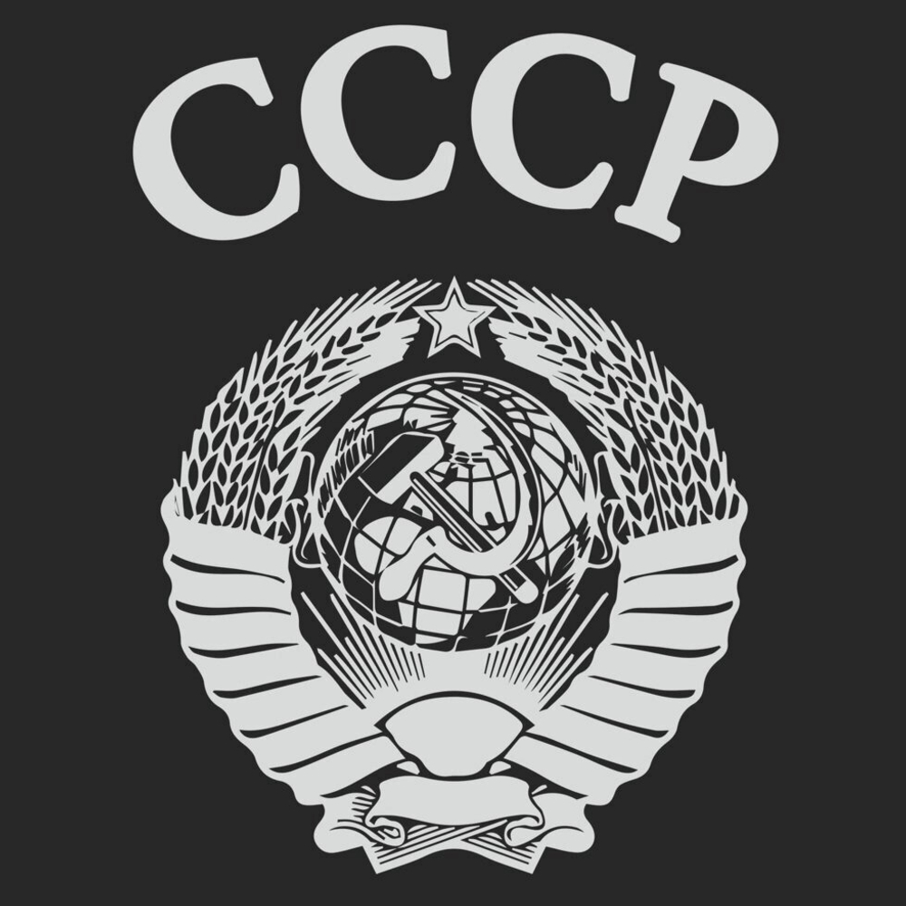 Популярная мужская футболка с гербом СССР