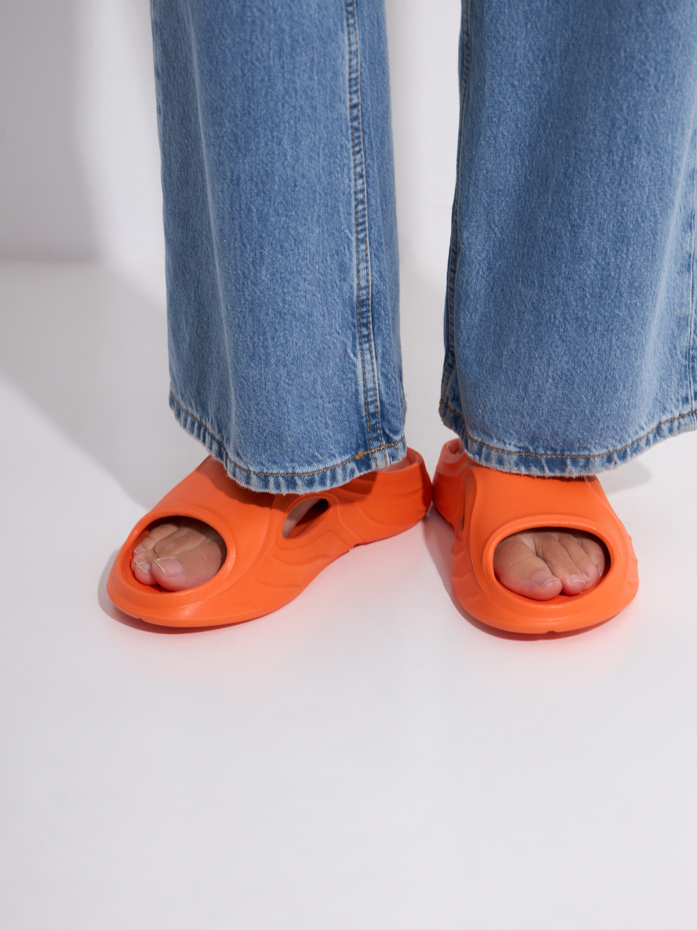 Шлепанцы женские оранжевые