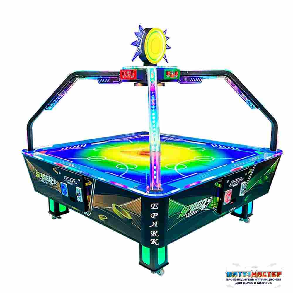 Игровой стол аэрохоккей «Арена» на 4 игрока, 220×220×210 см