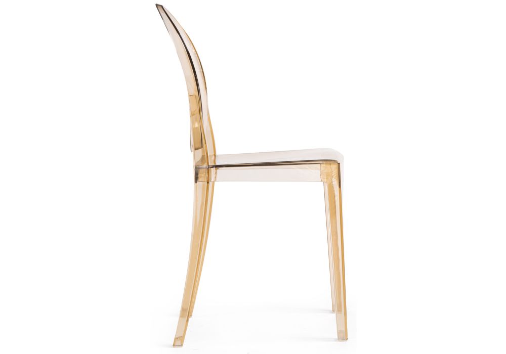 Пластиковый стул Victoria clear brown