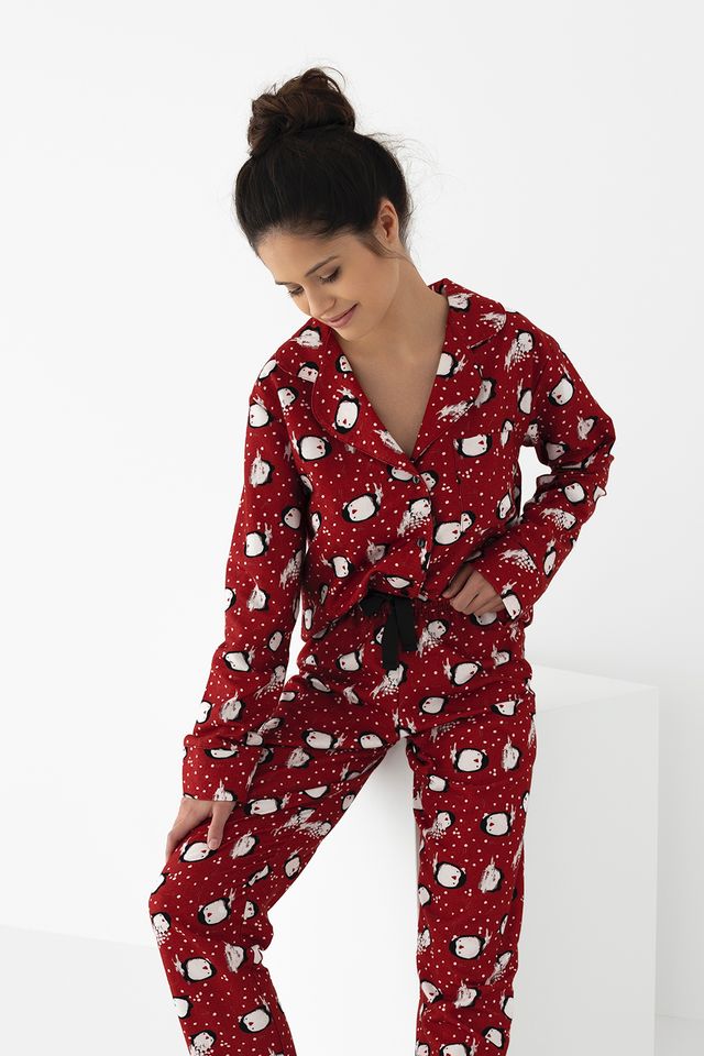 Пижама женская с пингвинами Tiggy