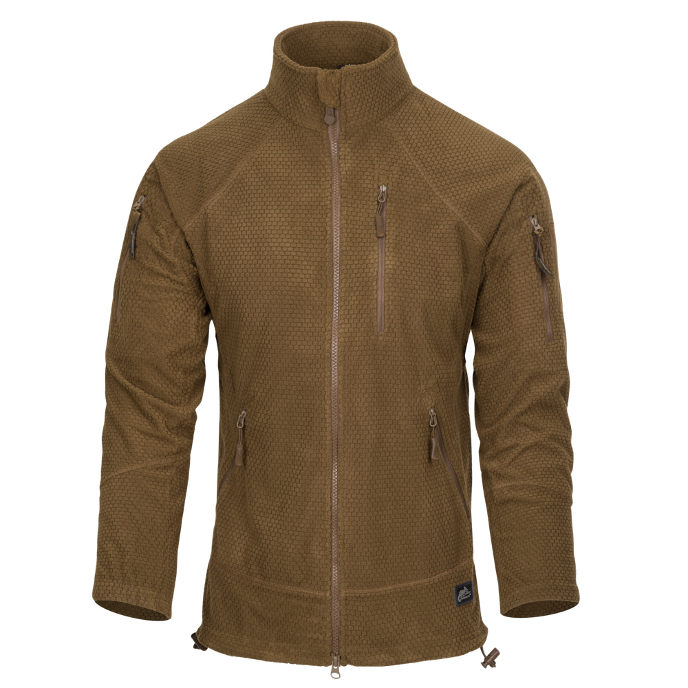 ALPHA TACTICAL Jacket - Grid Fleece - Coyote