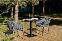 "Каффе" обеденная группа на 2 персоны, цвет "серый гранит"