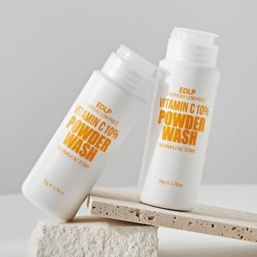Пудра энзимная очищающая с витамином С Derma Factory 10% Vitamin C 10% powder wash, 50 г