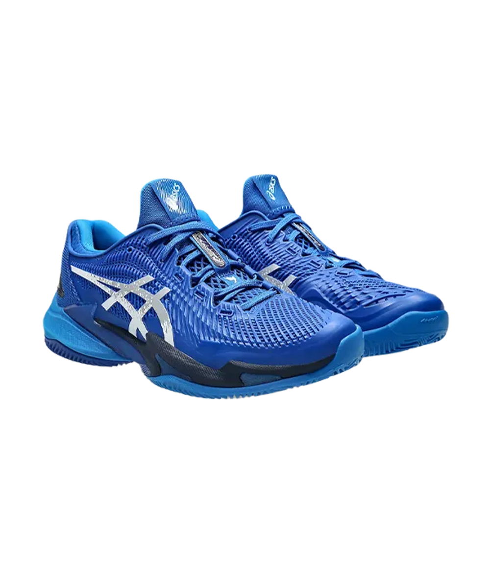 Asics Court FF 3 Novak Clay Tuna Blue-Pure Silver 2025 Кроссовки