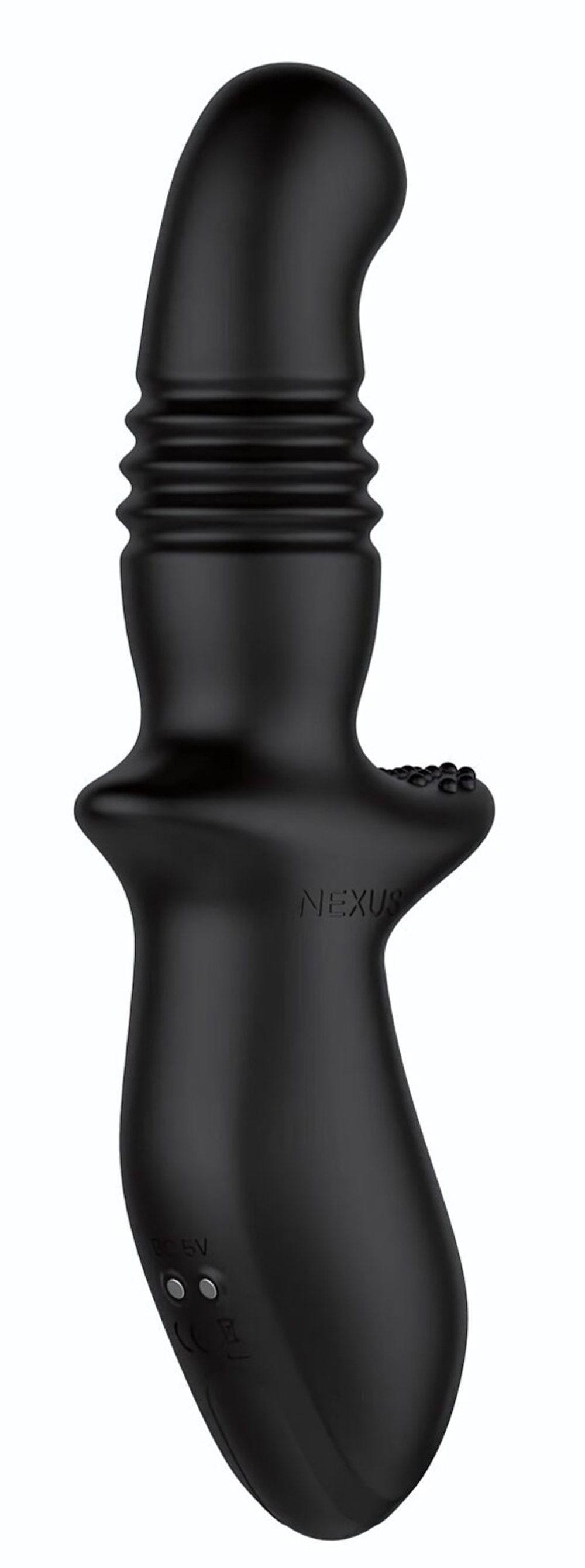 Черный вибромассажер простаты Nexus Thrust с возвратно-поступательными движениями (Цвет: черный)