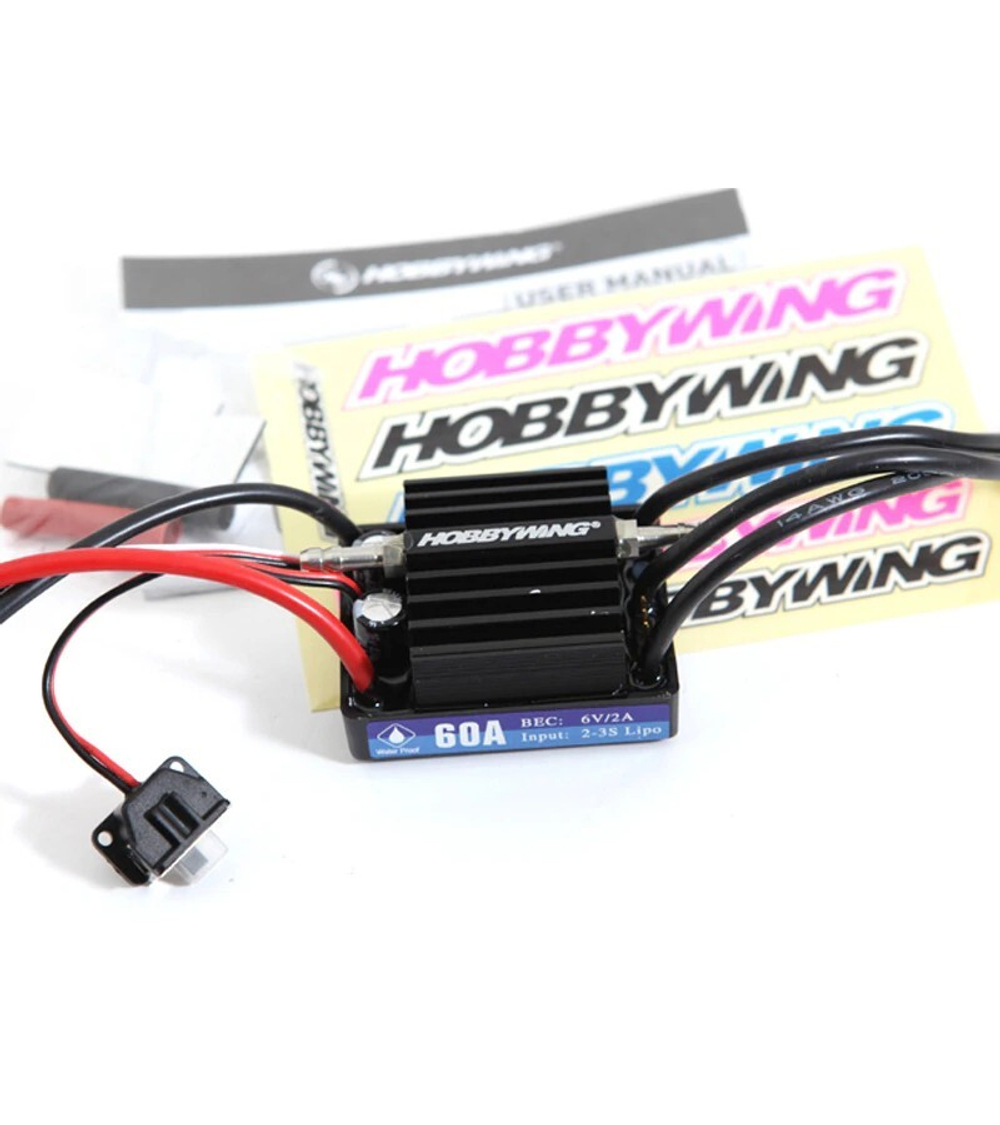Бесколлекторный регулятор Hobbywing Seaking-60A-V3.1 (60A-360A, Boat) влагозащищённый