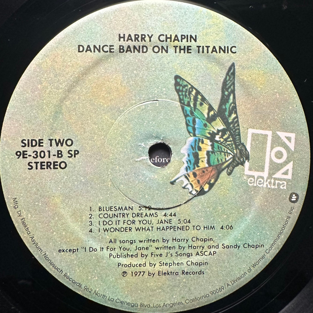 Harry Chapin - Dance Band On The Titanic 2LP (США 1977г.)