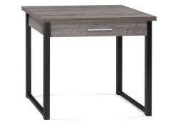 Деревянный стол Ибби 90(128)х64х77 рошелье / черный матовый