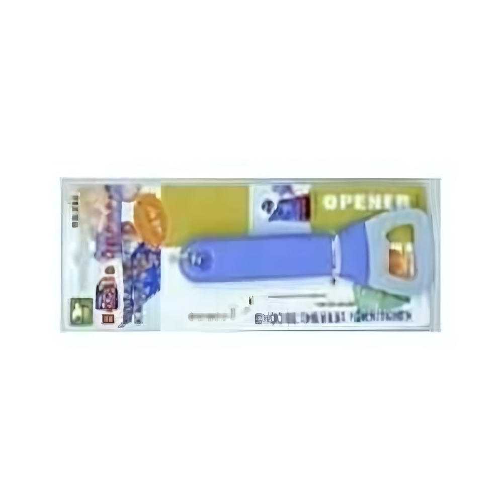 Открывалка для бутылок "ЛЮКС" пластик ручка, на картоне