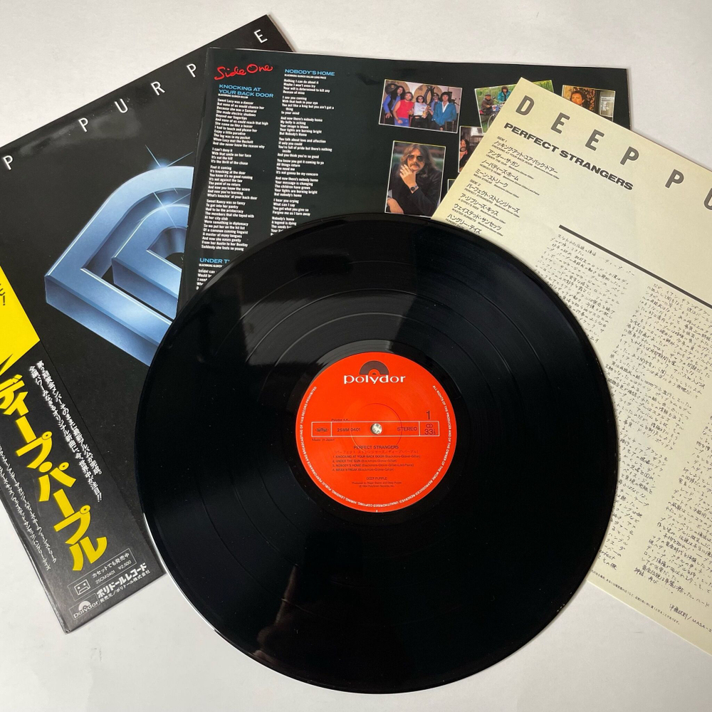 Винтажная виниловая пластинка LP Deep Purple Perfect Strangers (Japan 1984) (Obi)