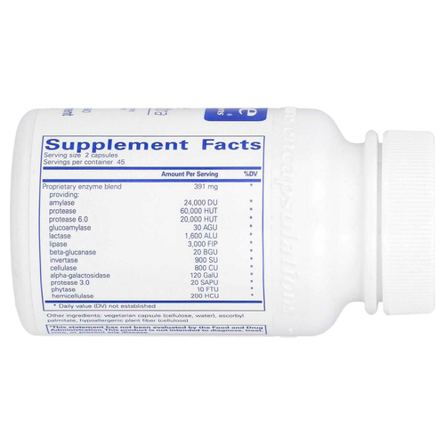 Pure Encapsulations, Digestive Enzymes Ultra, 90 капсул
