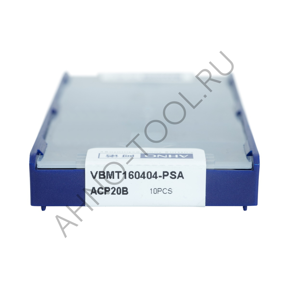 Пластина твердосплавная ISO VBMT160404-PSA ACP20B AHNO по стали, получистовая