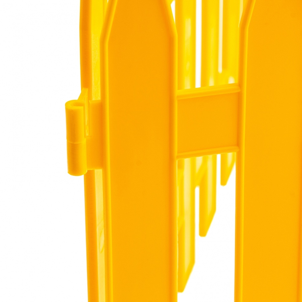 Забор декоративный "Рейка", 28 х 300 см, желтый, Россия, Palisad