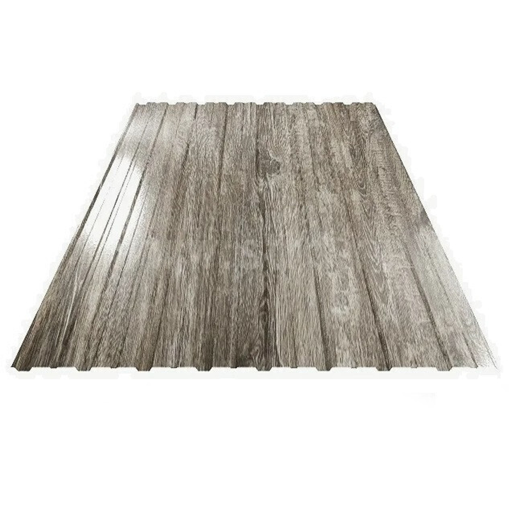 Профнастил С8 Grand Line Colority Print Elite 0,45 мм Nordic Wood Twin Color