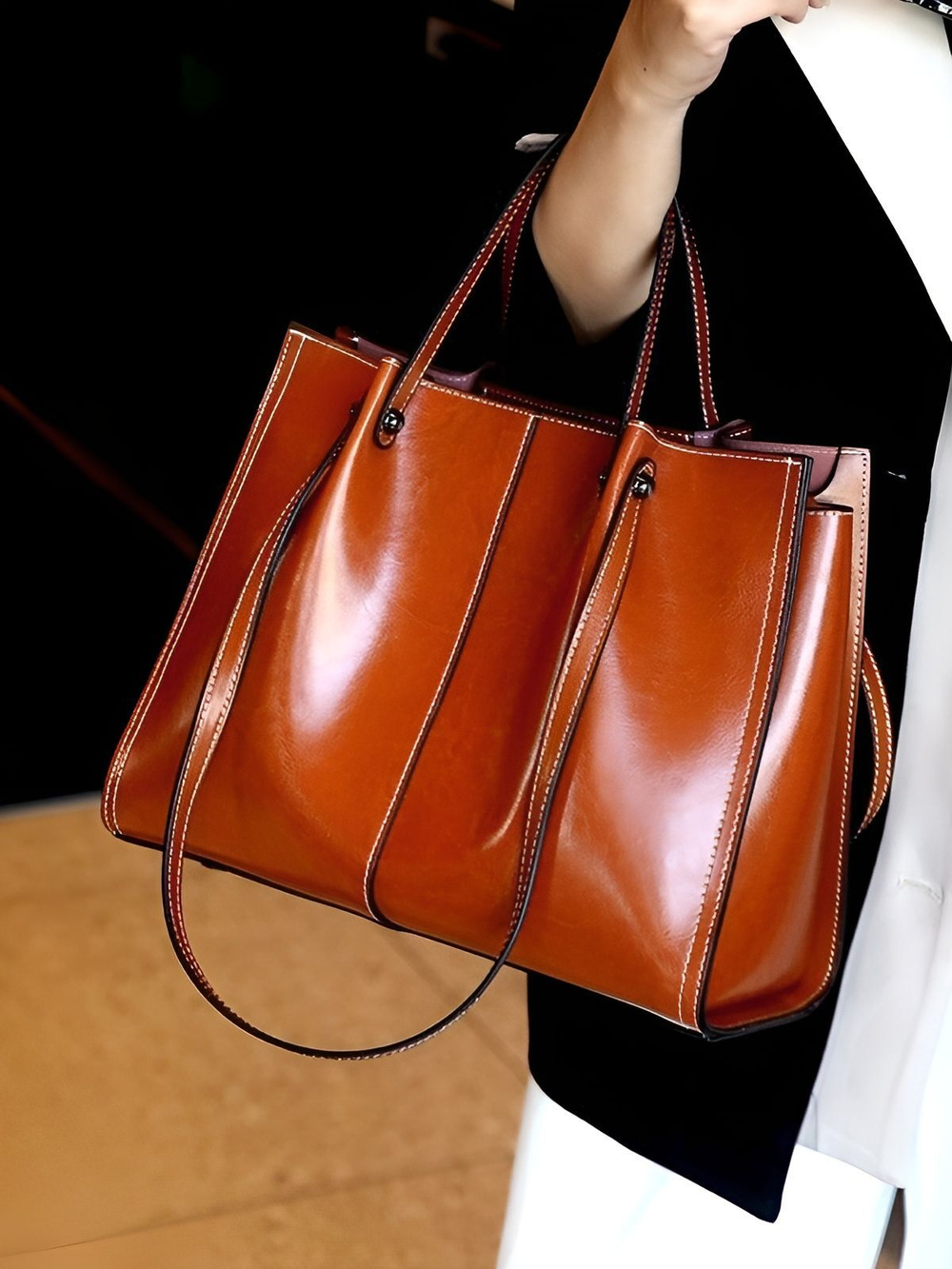 женская сумка на плечо из натуральной кожи