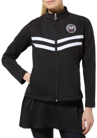 Женская Кофта теннисная Australian Tennis Crew Track - черный