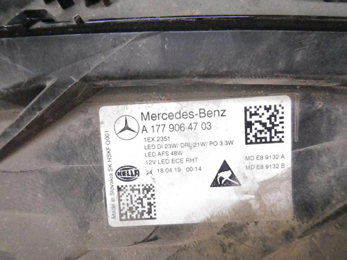 Битая Фара левая Mercedes A W177 (2018-2022) LED
