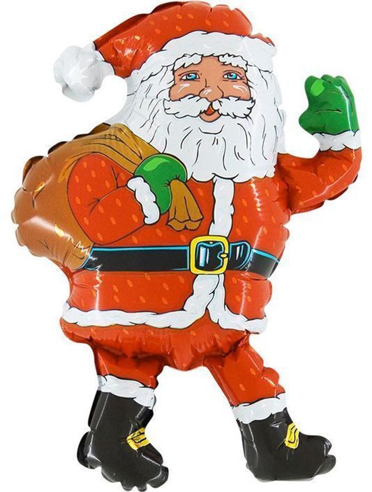 F Мини-фигура, Дед Мороз с мешком, 14&quot;/36 см, 5 шт.