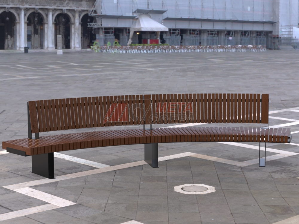 Скамейка Rail Road 03 внутренний радиус