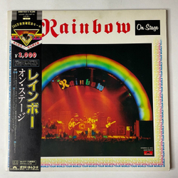 Винтажная виниловая пластинка LP Rainbow On Stage (Japan 1982) (Obi) Man On The Silver Mountain
