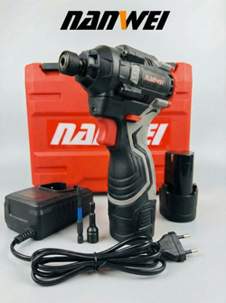 Аккумуляторный ударный бесщеточный винтоверт NANWEI S5160, 16 В