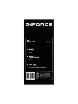 Биты, PH2, 100 мм, 10 шт Inforce 11-01-370