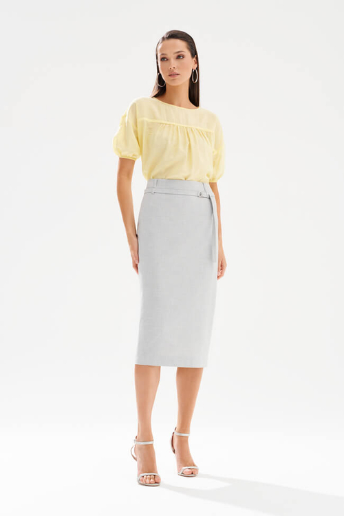 23582 Блузка женская (светло-лимонный)