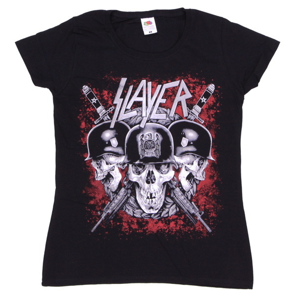 Футболка женская Slayer череп