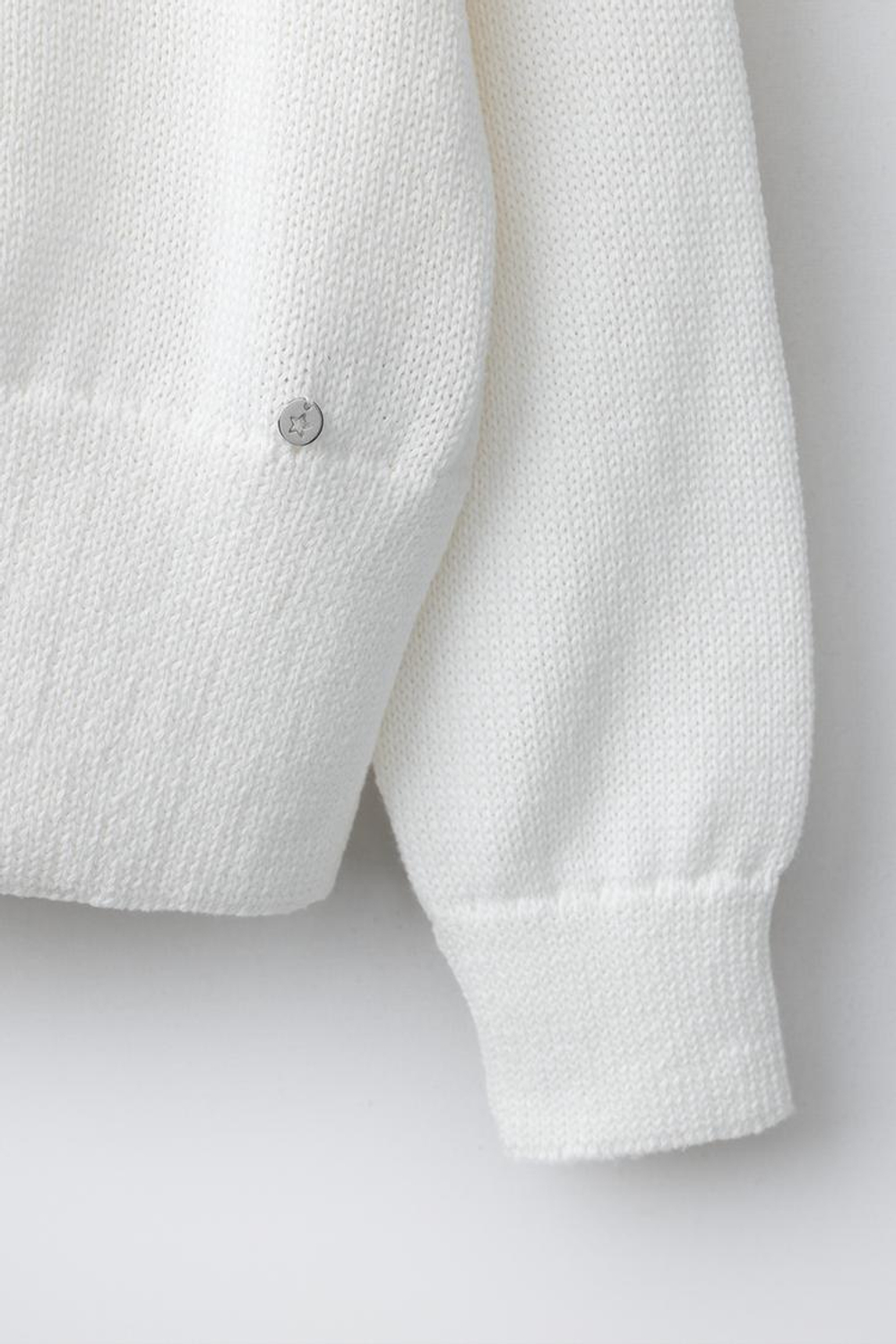 ZARA СВИТЕР С ВЫРЕЗОМ «ЛОДОЧКА», ЭКРЮ