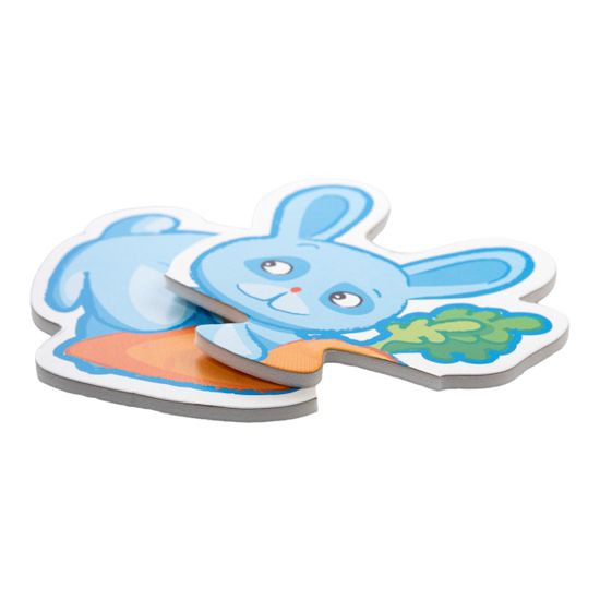 Пазлы-контуры "Лесные животные" 6 фигурок Baby Toys (мягкие)