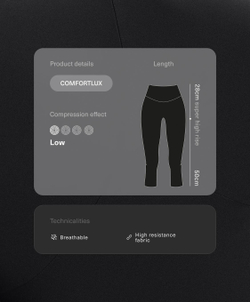 OYSHO Леггинсы-капри Comfortlux Super с высокой посадкой 50 см, черный