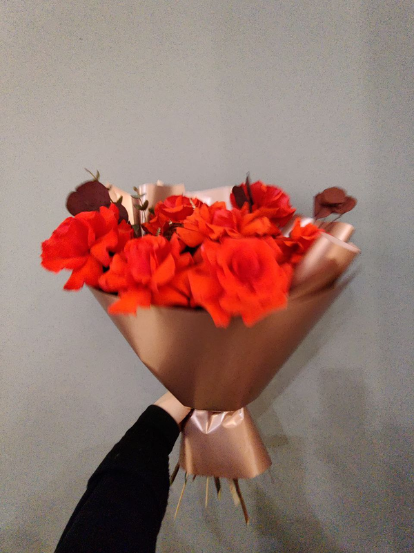 Букет с французской розой