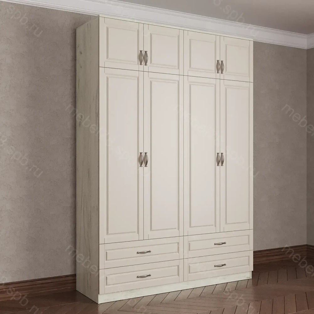 Шкаф распашной с антресолью 4/10 (мадес)