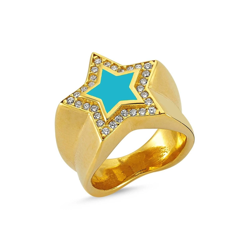 Starburst Blue Ring