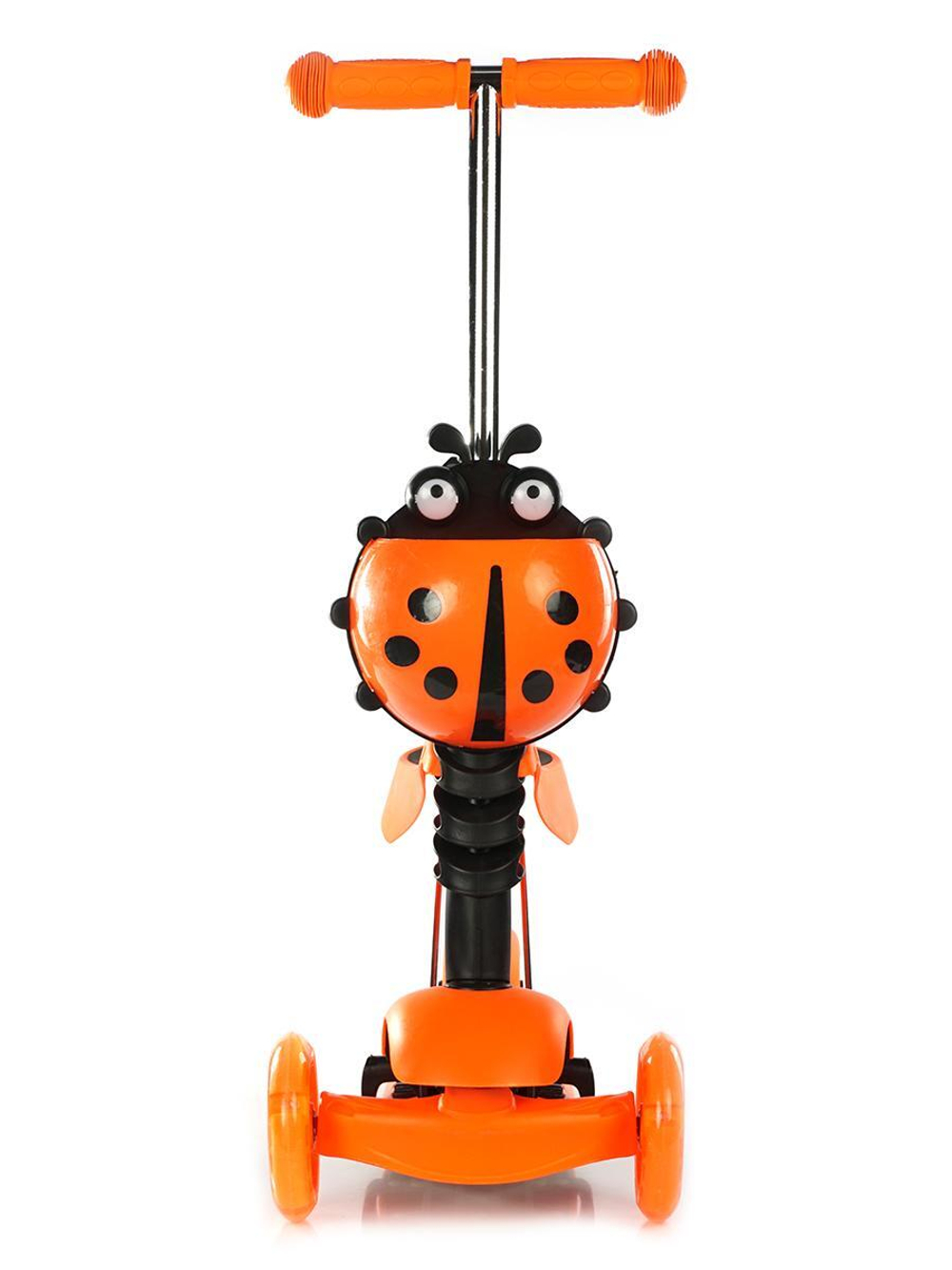 Самокат 3-колесный с сиденьем 56x14x70.5см,перед.колесаPUсо вспышкой, зад.колесоPVC,макс.нагруз.30кг