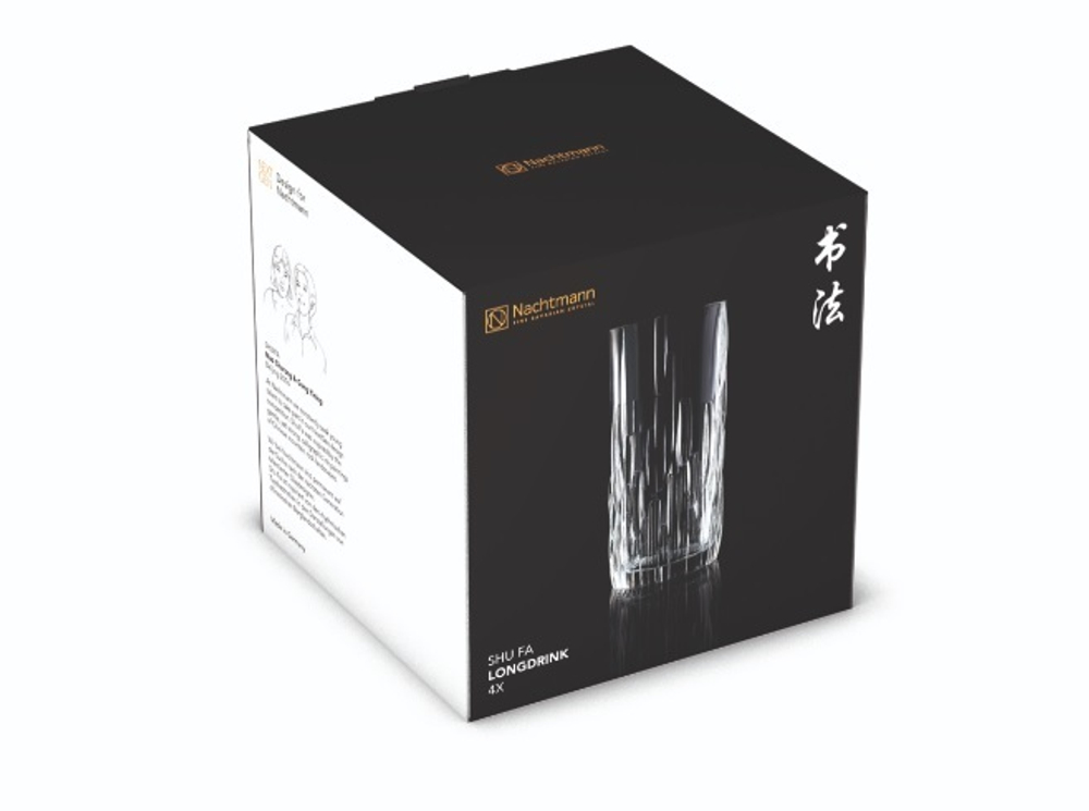 SHU FA - Набор стаканов 4 шт. высоких стекло (set 4 pcs)