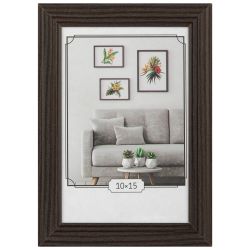 Фоторамка Image Art С22 МДФ универсальная 10х15 цвет венге вставка прозрачный пласти | Image Art