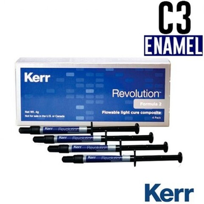 Revolution Formula 2, Эмаль C3 (4 шприца по 1гр + 20 насадок), жидкий композитный материал