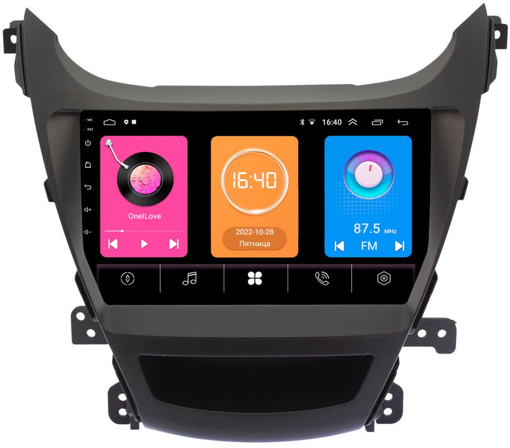 Магнитола для Hyundai Elantra 5 MD 2013-2015 - OEM GT9-9023/9024 на Android 10, 2ГБ-16ГБ