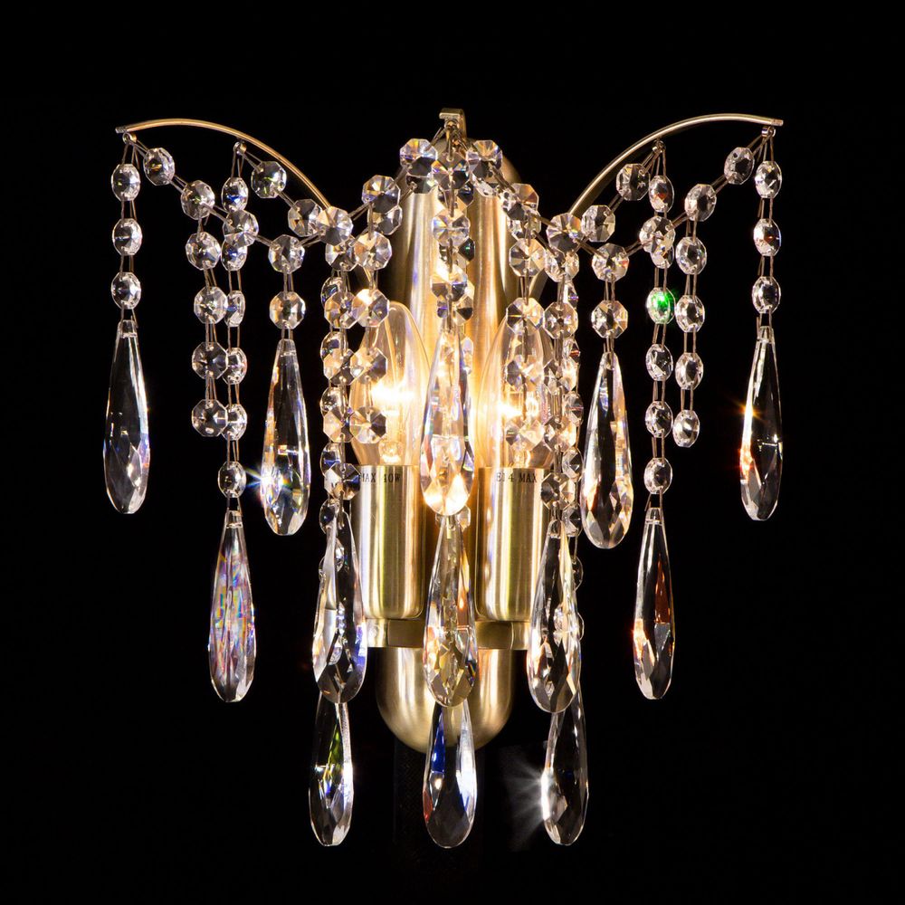 Citilux Селена CL302323 Бра хрустальное Бронза