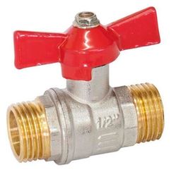 Кран шаровый I-TECH ММ Н-Н 1/2" бабочка стандартнопроходной 24531