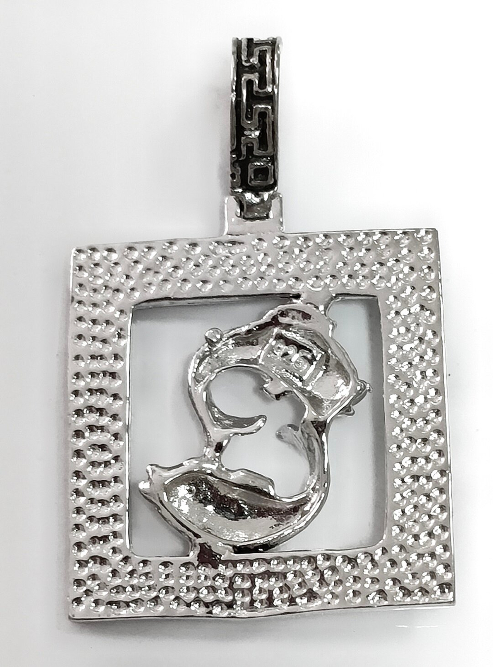 Подвеска Эстерелла "Рыбы", серебро 925, родированная, с чернением, средний вес 3,12 г