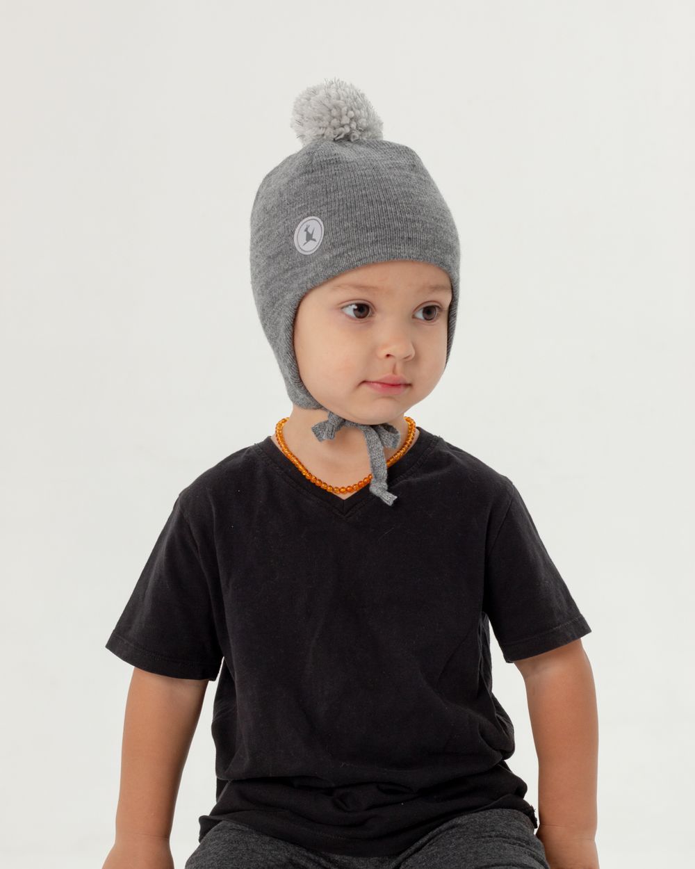 Шапка весенняя/осенняя вязаная КОДИ (Пепельный)