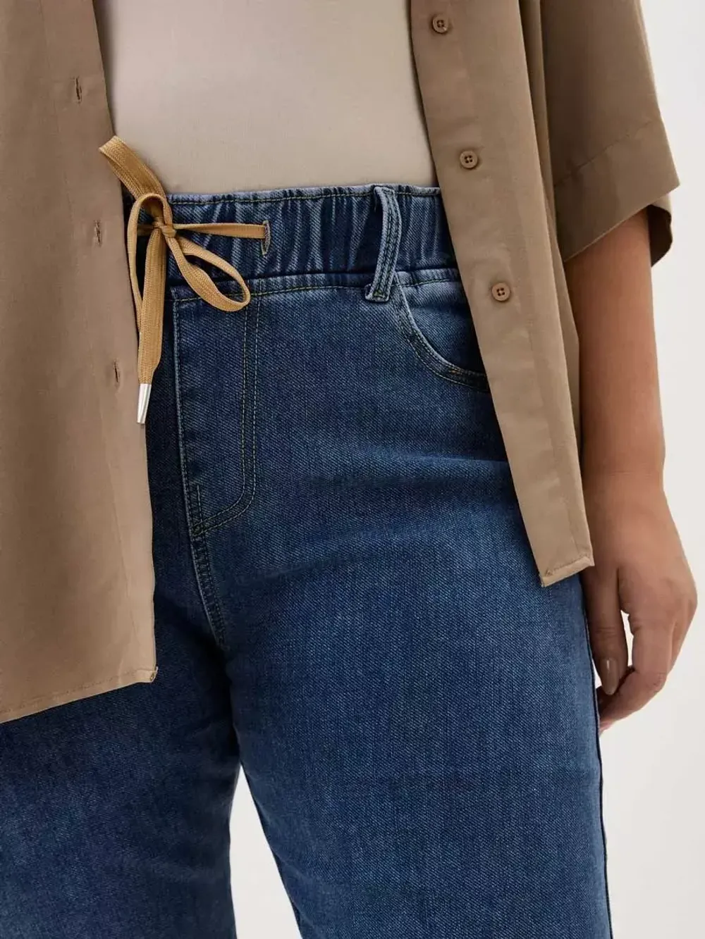 Джинсы утепленные больших размеров