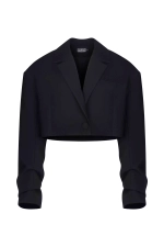 Укороченный жакет, Черный