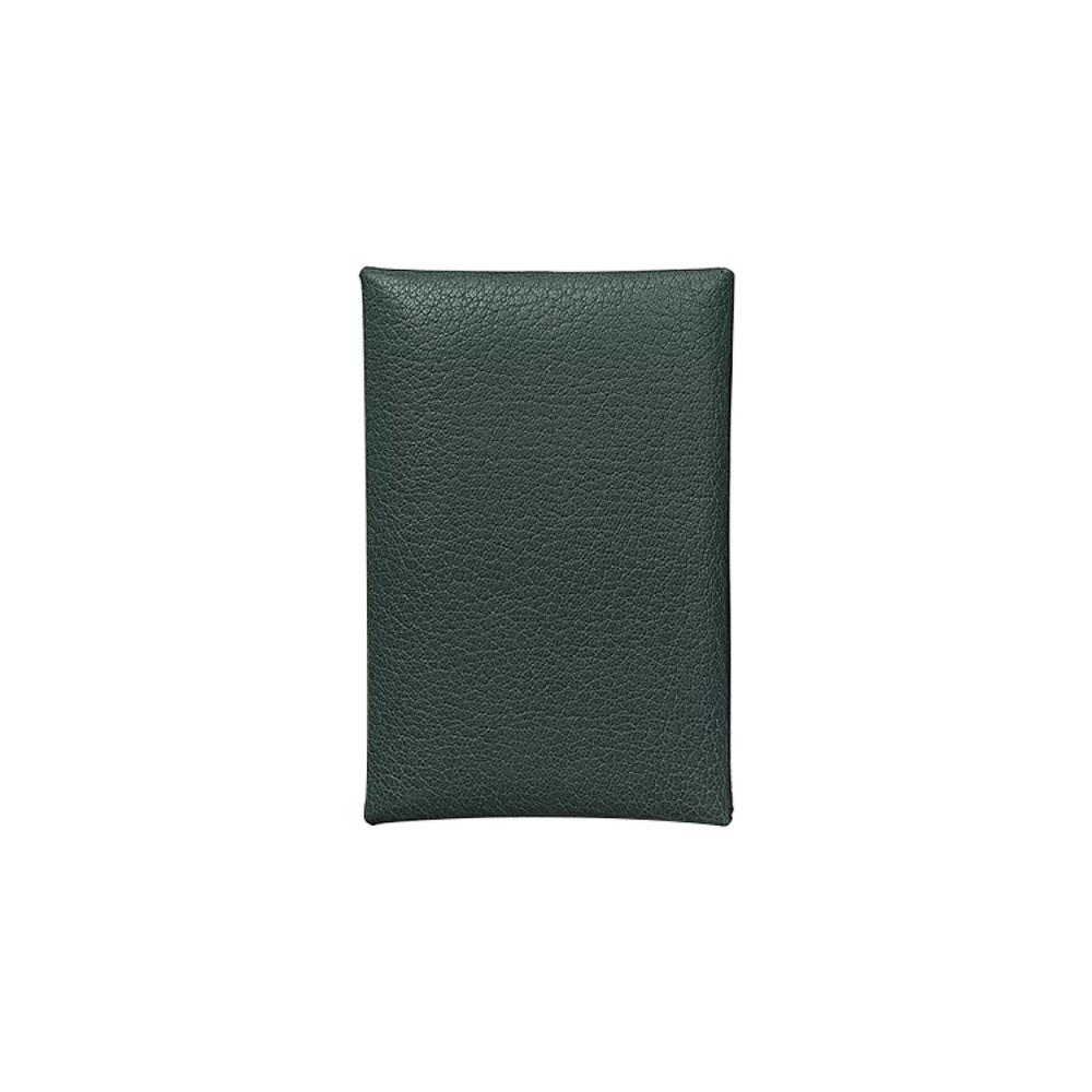 Картхолдеры и кошельки HERMES Calvi Chamkila V0 Vert Rousseau, H078382CKV0