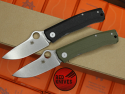 Нож Spyderco SpyMyto C265MTIP - микарта зеленая, плавник сьемный