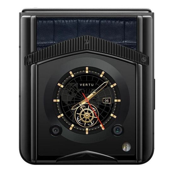 Vertu Ironflip морской голубой (кожа аллигатора)